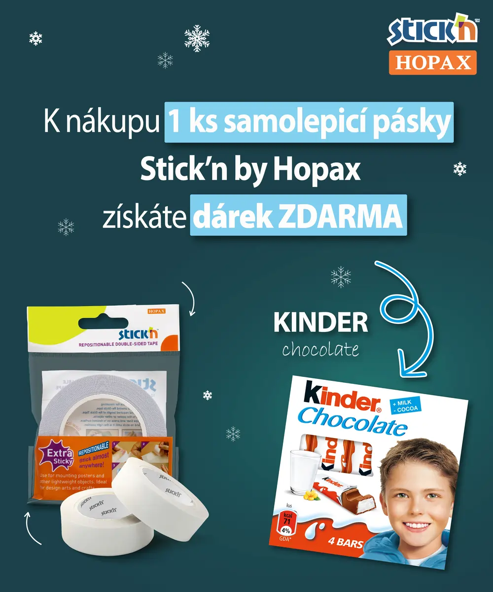 Akce lepící páska + čokoláda